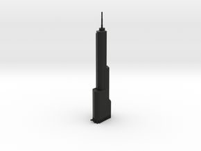 Trump Tower - Chicago (6 inch) in Black Premium Versatile Plastic