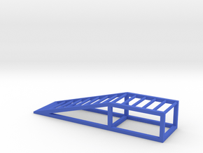 Car Ramp for 1/24 model cars - Garage Diorama in Blue Processed Versatile Plastic