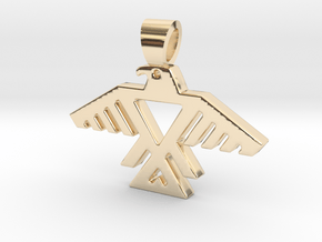 Native Thunderbird [pendant] in 14k Gold Plated Brass
