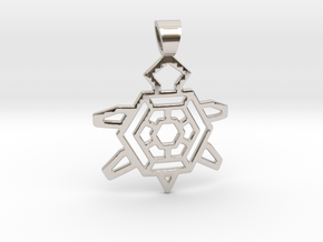 Native Turtle [pendant] in Platinum