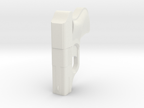 1:3 Miniature COP .357 Derringer Pistol in White Natural Versatile Plastic