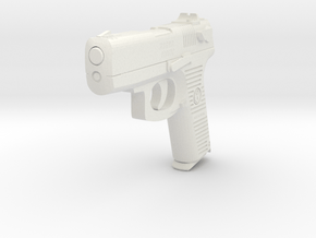 1:3 Miniature Ruger P95DC Semi-automatic pistol in White Natural Versatile Plastic