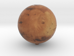 Mars /12" Earth globe addon in Natural Full Color Sandstone