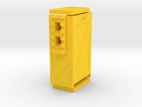 Crate Battery Box (54mm x 35mm x 94mm ID) in Yellow Processed Versatile Plastic