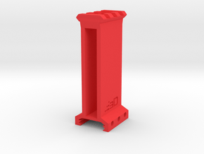 Type I Picatinny Riser (3" Rise) (3-Slots) in Red Processed Versatile Plastic