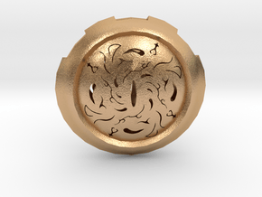 Hollow Eye Medallion  in Natural Bronze