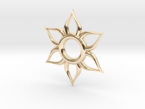 Sun Necklace in 14K Yellow Gold