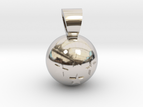 Dragon Ball [pendant] in Rhodium Plated Brass
