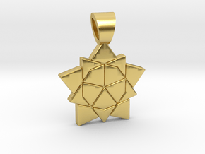 Golden ratio tiling - Star [pendant] in Polished Brass
