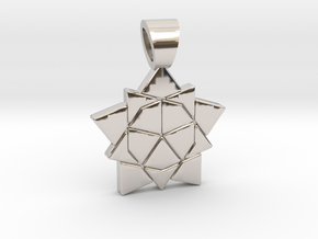 Golden ratio tiling - Star [pendant] in Platinum