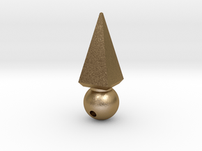 Ball Sharp Earring in Polished Gold Steel