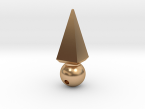 Ball Sharp Earring in Polished Bronze