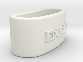 EDURNE 3D Napkin Ring with lauburu in White Natural Versatile Plastic