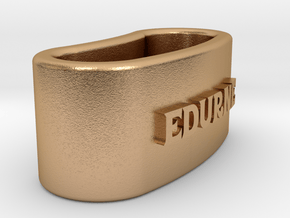 EDURNE 3D Napkin Ring with lauburu in Natural Bronze