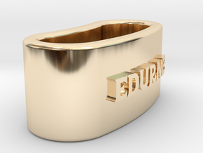 EDURNE 3D Napkin Ring with lauburu in 14k Gold Plated Brass