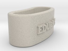 EDURNE 3D Napkin Ring with lauburu in Natural Sandstone
