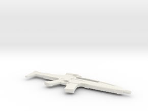 1:12 Miniature XM8 Gun - Heckler & Koch in White Natural Versatile Plastic: 1:12