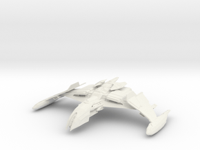 Romulan Gerdor Class B WarBird in White Natural Versatile Plastic