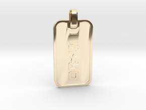 CS:GO - Dogtag Ringed in 14K Yellow Gold