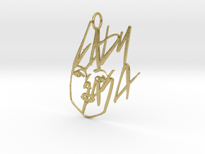 Lady Gaga Pendant - Exclusive Jewellery in Natural Brass
