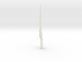 1:12 Miniature Springfield Sniper Rifle in White Natural Versatile Plastic