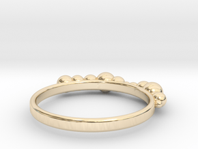 Balled Ring in 14k Gold Plated Brass