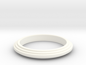 Ring Sticked in White Processed Versatile Plastic