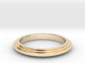 Ring Sticked in 14k Gold Plated Brass