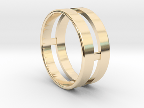 Double Ring in 14K Yellow Gold