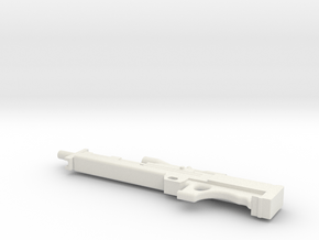 1:12 Walther WA 2000 Sniper Rifle in White Natural Versatile Plastic: 1:12