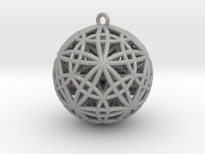 Sphere of Sacred Union Pendant 2"  in Aluminum