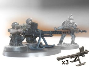 28mm SciFi Lahti automatic cannon (x3) in Smooth Fine Detail Plastic