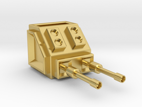 Turret Head in Polished Brass