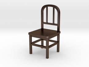 Chair in Polished Bronze Steel