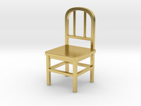 Chair in Polished Brass