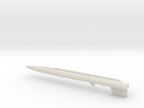 1/100 Scale D-21 Booster in White Natural Versatile Plastic