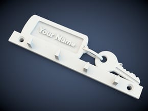 Key holder in White Natural Versatile Plastic