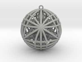 Awesomeness Sphere w/ nested Octuple Dorje Pendant in Aluminum