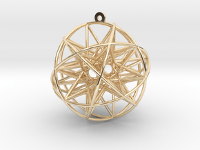 Super Penta Sphere 2" Pendant in 14k Gold Plated Brass