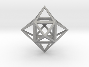 Stellated Cube (Hexahedron) 1.8" in Aluminum