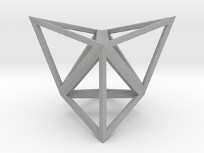 Stellated Tetrahedron 1" in Aluminum
