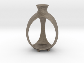 Candle holder | Bud in Matte Bronzed-Silver Steel