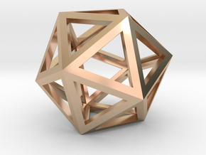 Icosahedron in 14k Rose Gold