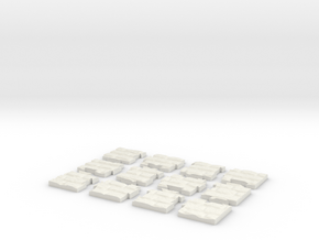 Jigsaw "The wall" (12 pieces) in White Natural Versatile Plastic