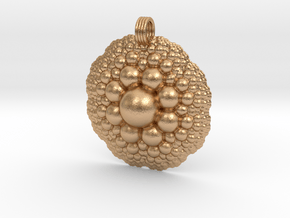 Sphere Fractal Pendant in Natural Bronze