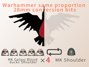 MK Galaxy Blood  ducks Shoulder in Smooth Fine Detail Plastic