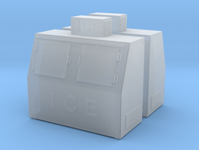 Ice Machine 01. HO Scale (1:87) in Tan Fine Detail Plastic