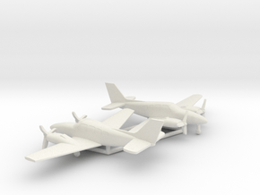 Beechcraft Baron G58 in White Natural Versatile Plastic: 1:160 - N