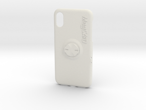 iPhone X Garmin Mount Case - Centre in White Premium Versatile Plastic