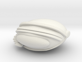 SpaceHelmetv3c in White Natural Versatile Plastic